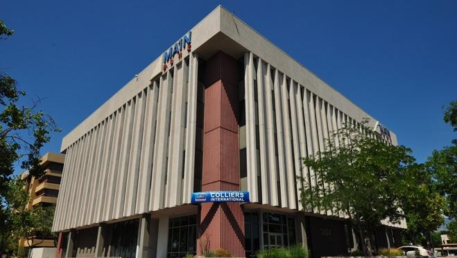 The former office building that was home to Main Bank and the Albuquerque office of Colliers International will be transformed into a mixed-use project.