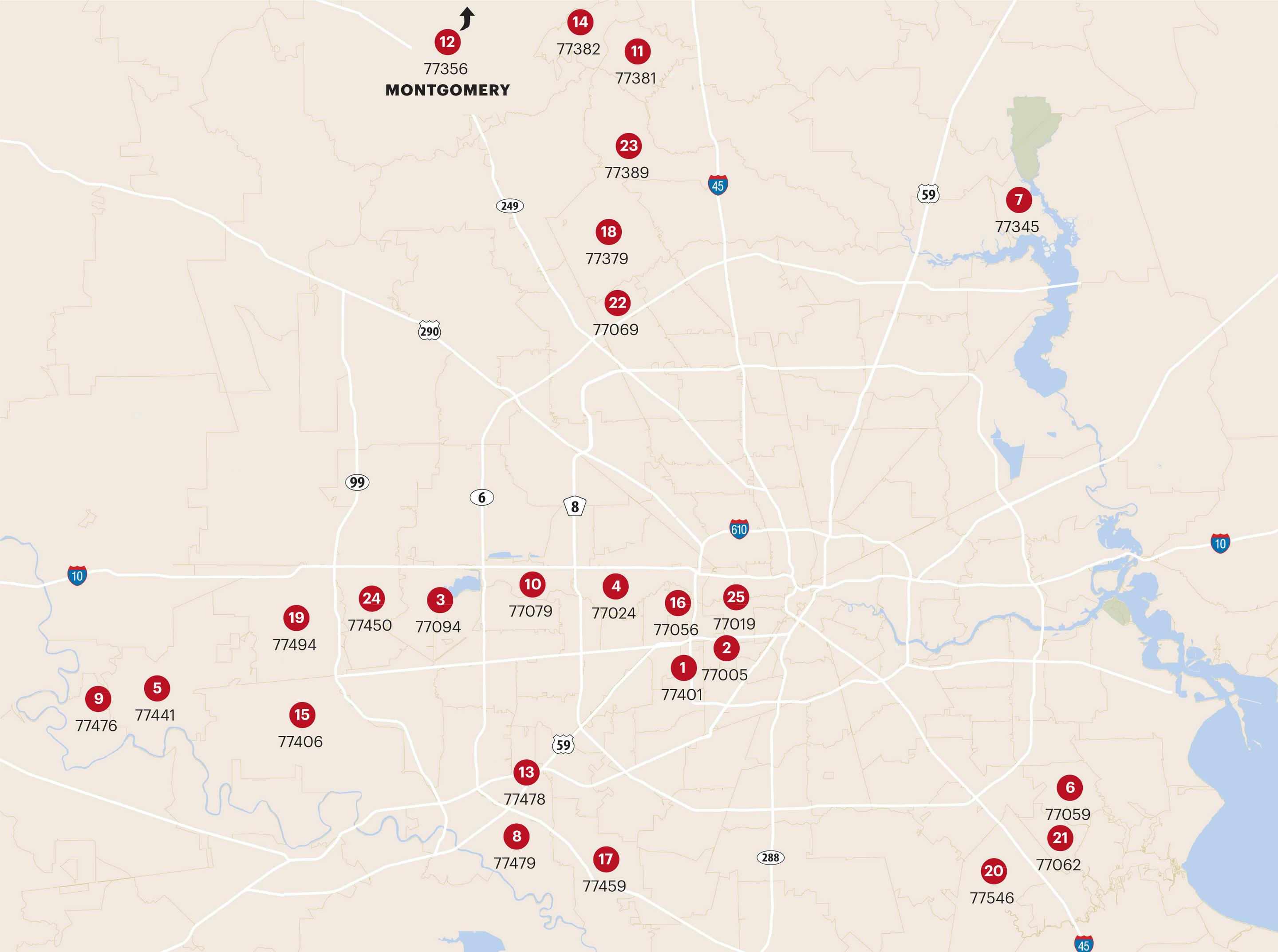 HBJ's Wealthiest ZIP Codes List adds River Oaks, rural Simonton