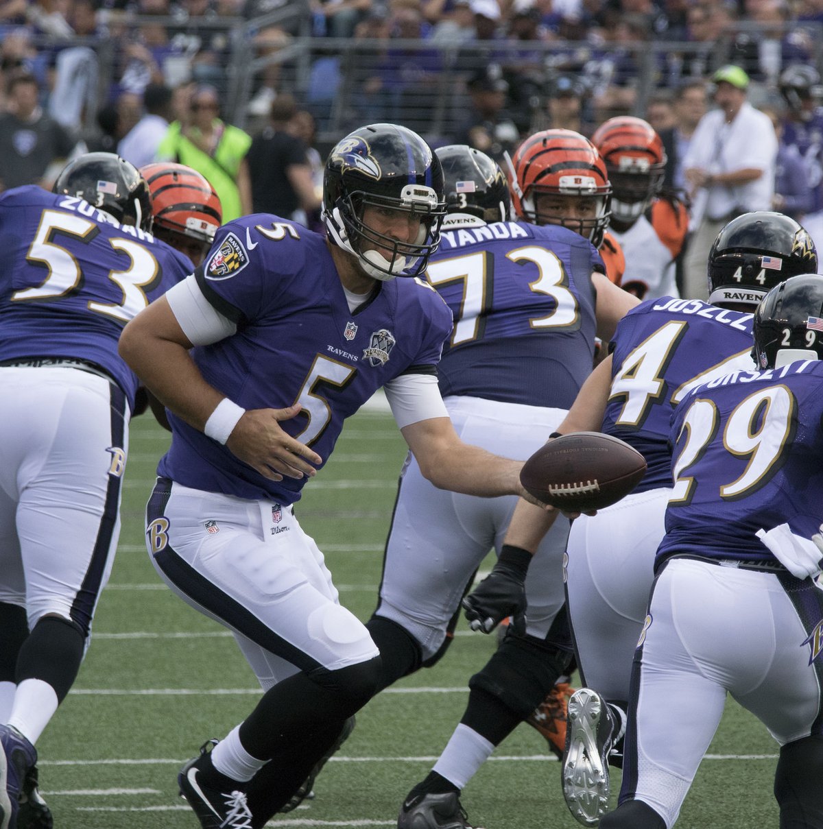 Baltimore Ravens quarterback Joe Flacco to face off against