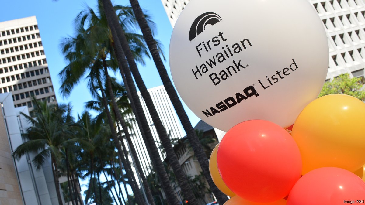Shares of First Hawaiian Inc., parent of Honolulubased First Hawaiian