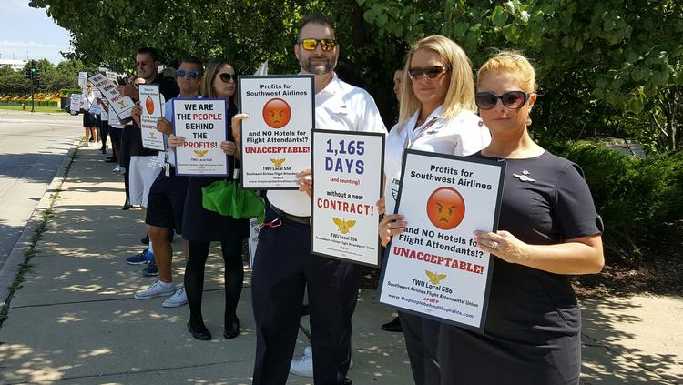 Southwest Airlines flight attendants picket nine airports, including BWI - Baltimore Business ...
