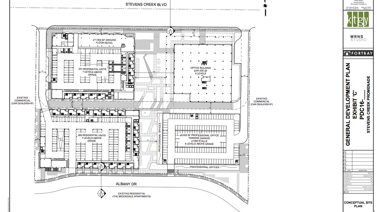 FortBay proposes redevelopment of Stevens Creek Executive Center with
