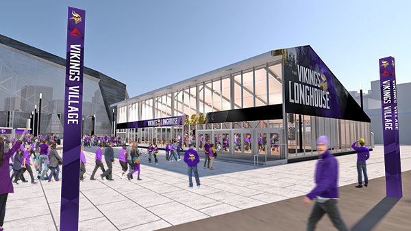 Minnesota Vikings build 800-person glass bar outside U.S. Bank Stadium -  Minneapolis / St. Paul Business Journal