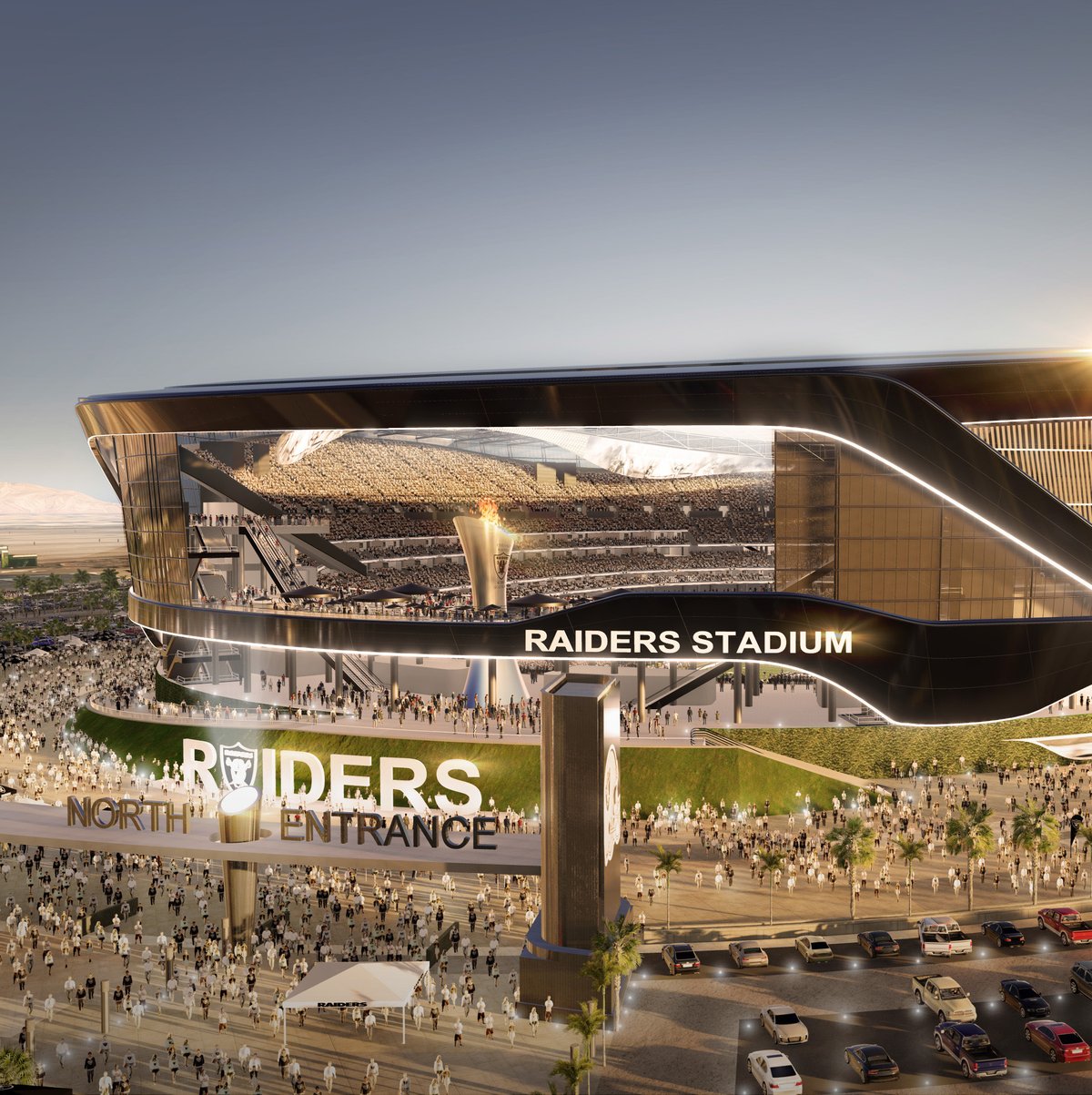 Oakland Raiders trademark 'Las Vegas Raiders' as renderings of Nevada  stadium are released - San Francisco Business Times