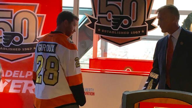 Philadelphia Flyers Unveil Golden 50th Season Jersey – SportsLogos.Net News