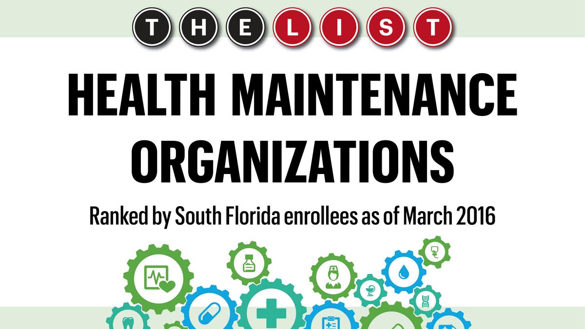 The List Health Maintenance Organizations South Florida Business Journal