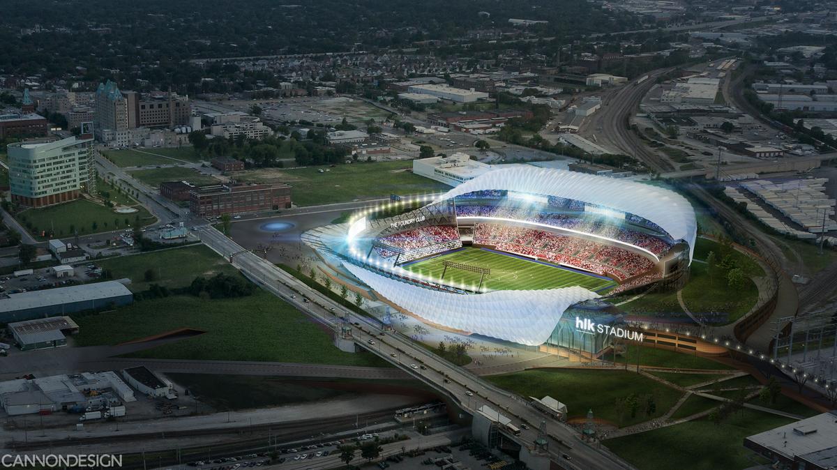Second MLS group unveils renderings of $150 million stadium (Photos) - St. Louis Business Journal