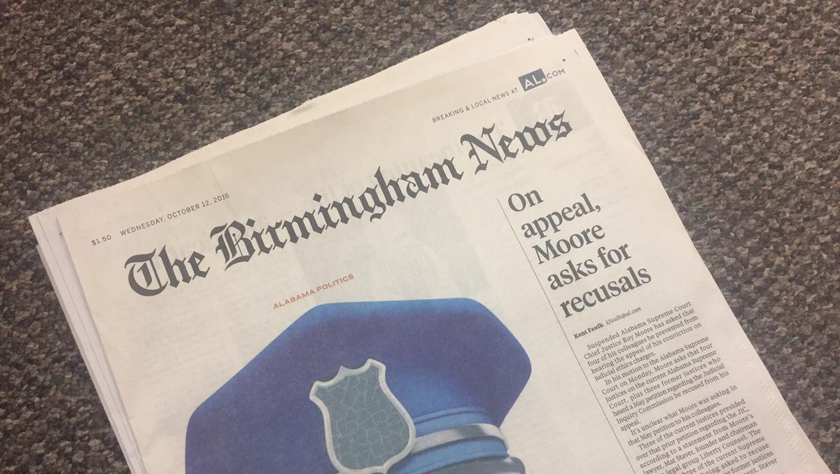 Printing of Birmingham News shifting to Atlanta Birmingham Business