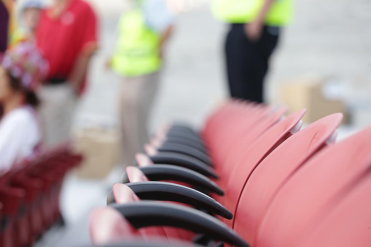 Seats at the NFL's San Francisco 49ers Levi's Stadium in Santa Clara