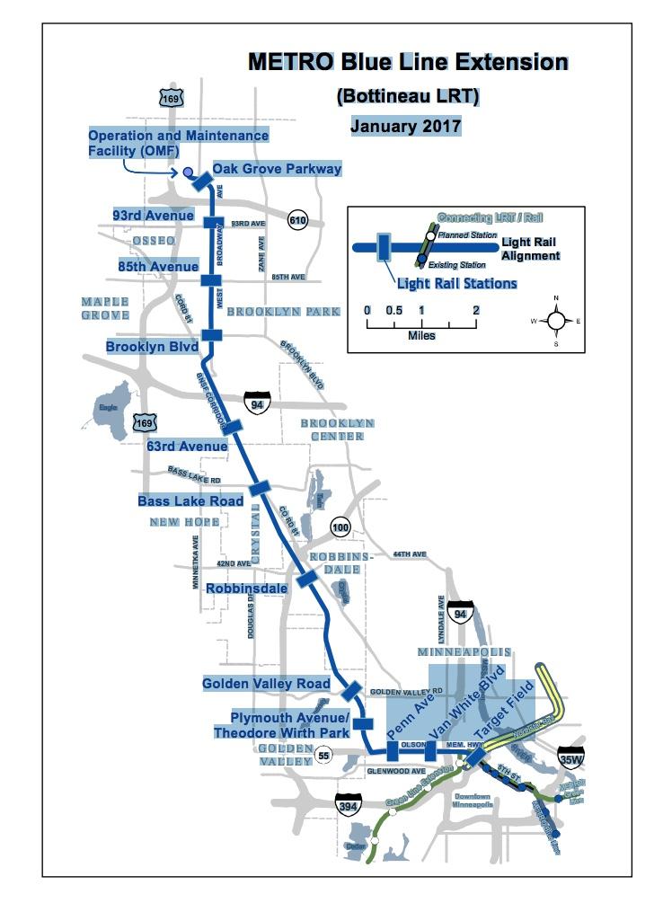 Minneapolis Blue Line Map Twin Cities Suburbs Plan Blue Line Development, But Bottineau Project Is  Going Nowhere - Minneapolis / St. Paul Business Journal