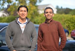 iSeeCars' founders: from left, Phong Ly and Vineet Manohar.
