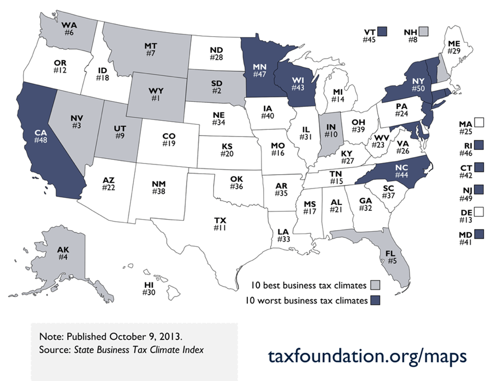 Tax Foundation’s annual business climate rankings puts Ohio 39th