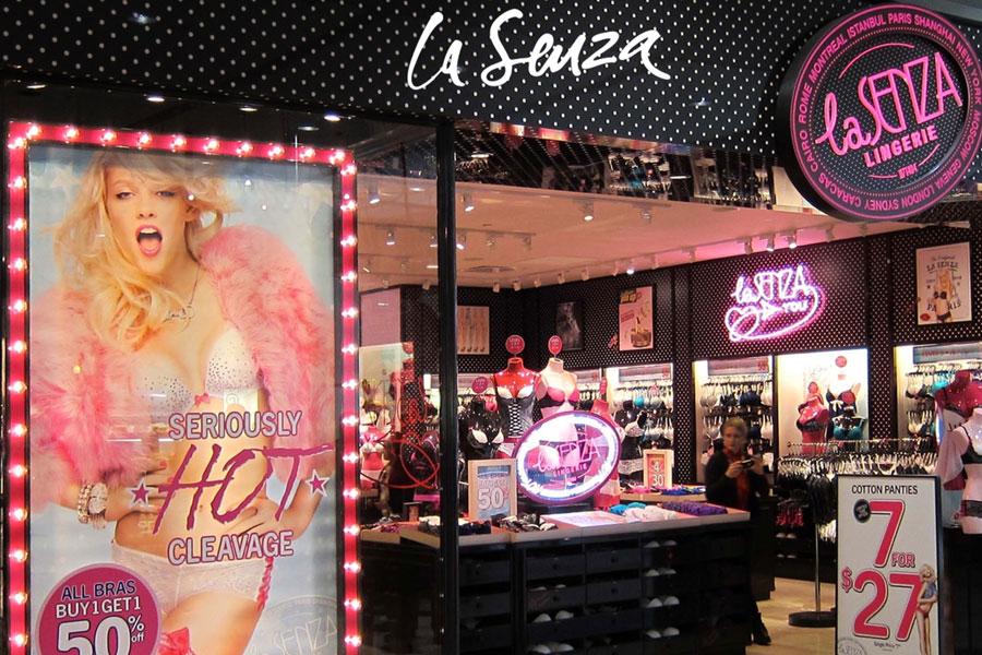 La Senza - Sexy in the front, party in the back.