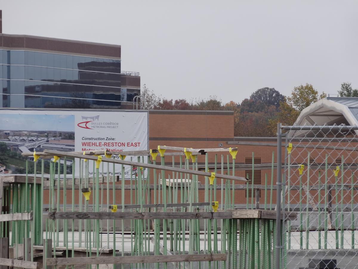 Inside and outside Comstock Partners' Reston Station, a work in