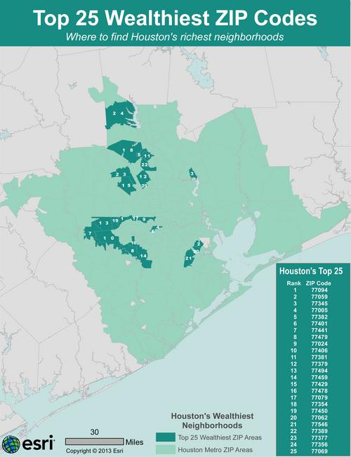 Houston's wealthiest ZIP codes affected by demographic shifts, income segregation (Video ...