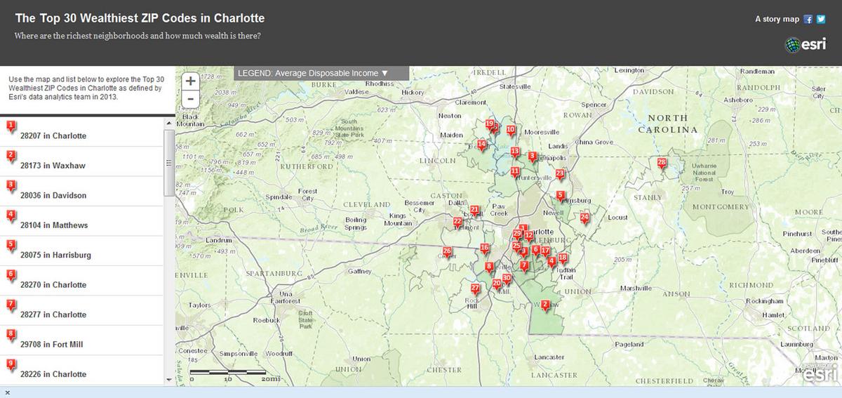 Where Charlotte's wealth is, an interactive map Charlotte Business