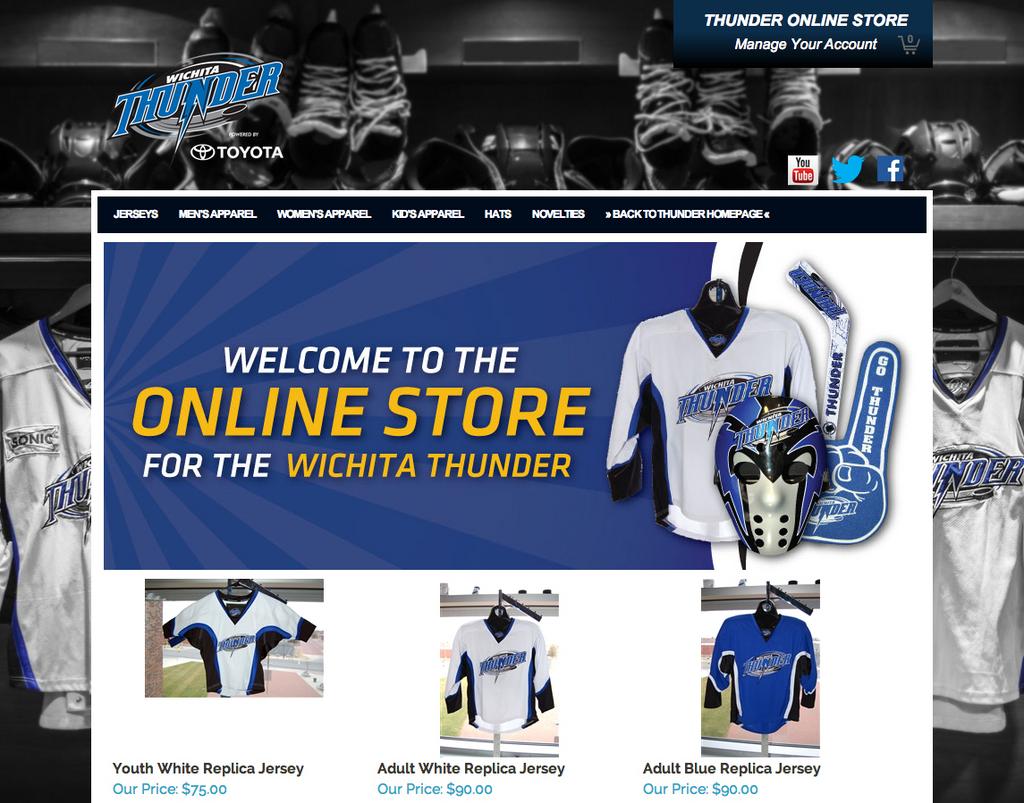 Wichita Thunder adds online store to ramp-up merchandise sales