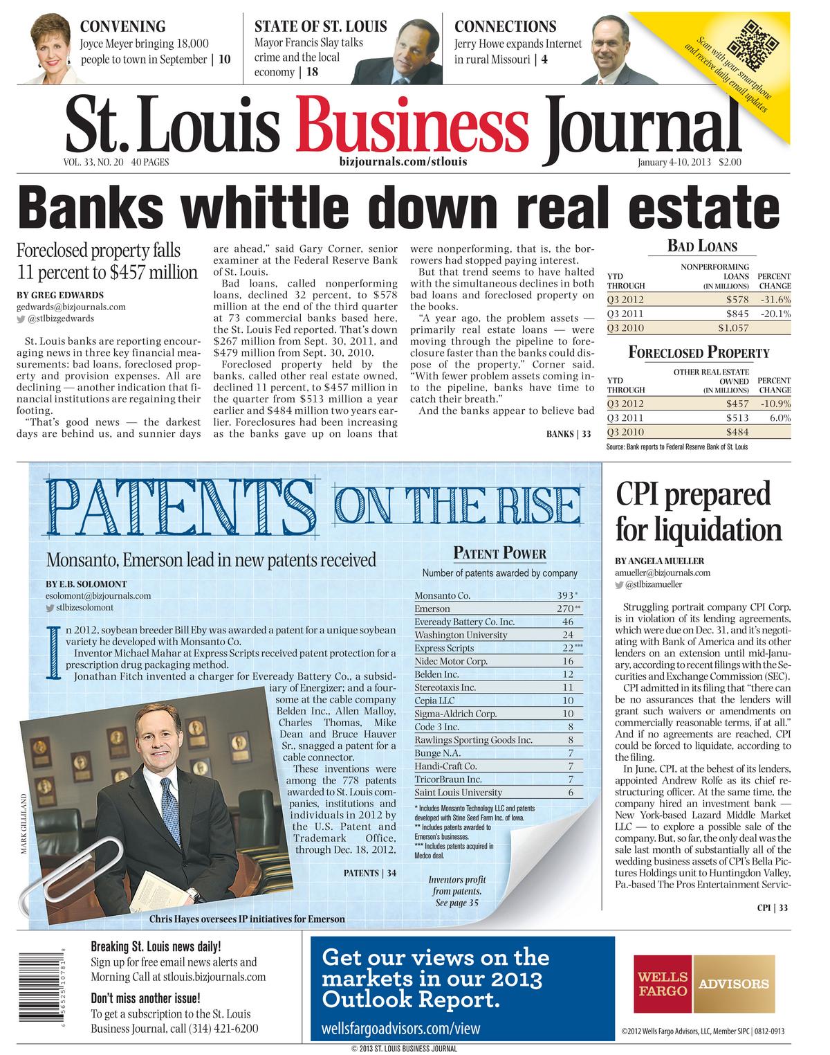 Year in Review Every Page One of 2013 St. Louis Business Journal