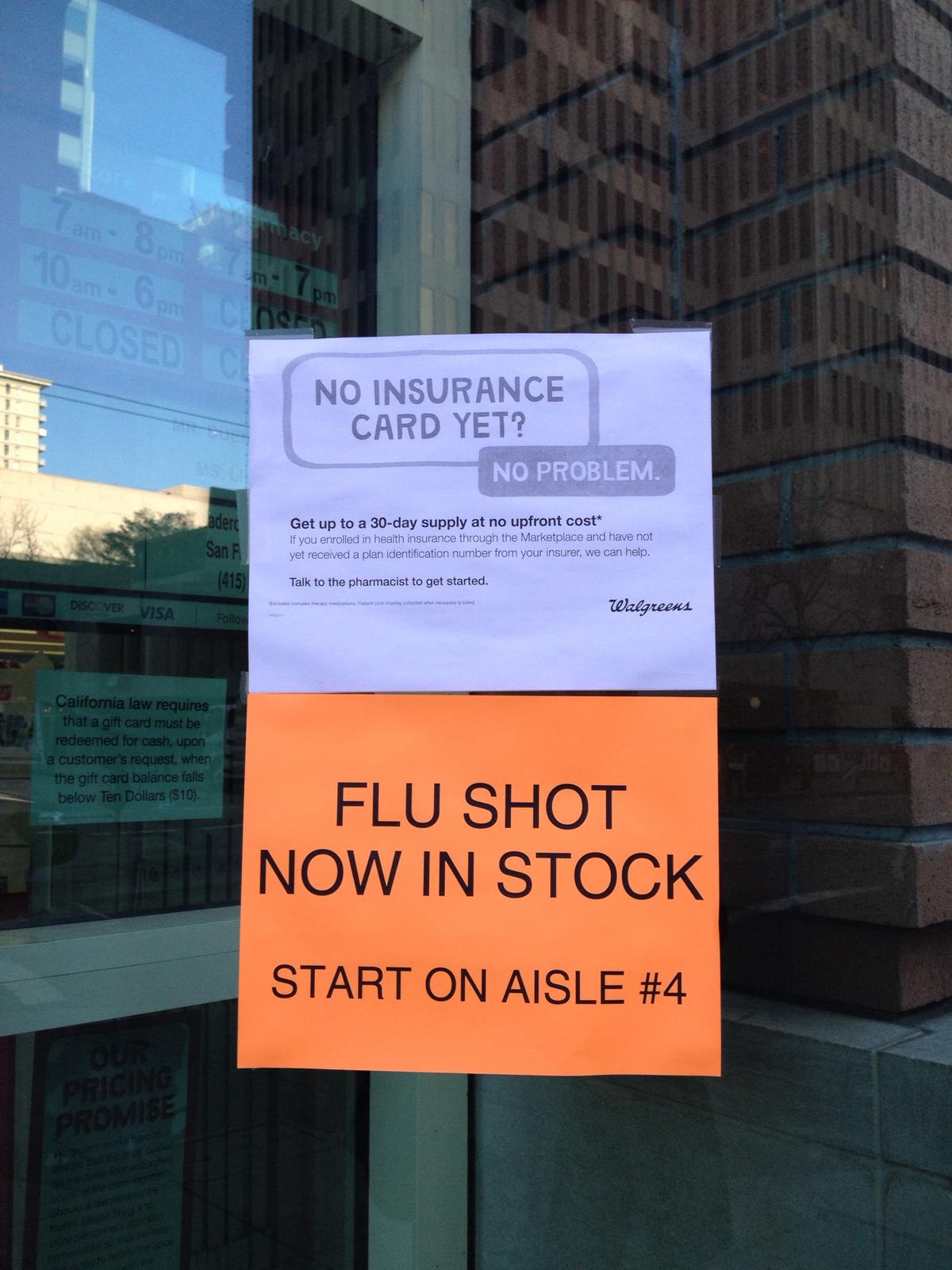 walgreen flu shot