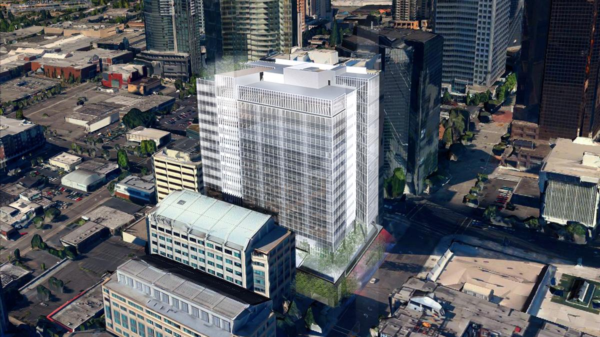 Sold for 13.5M Downtown Bellevue development site Puget Sound