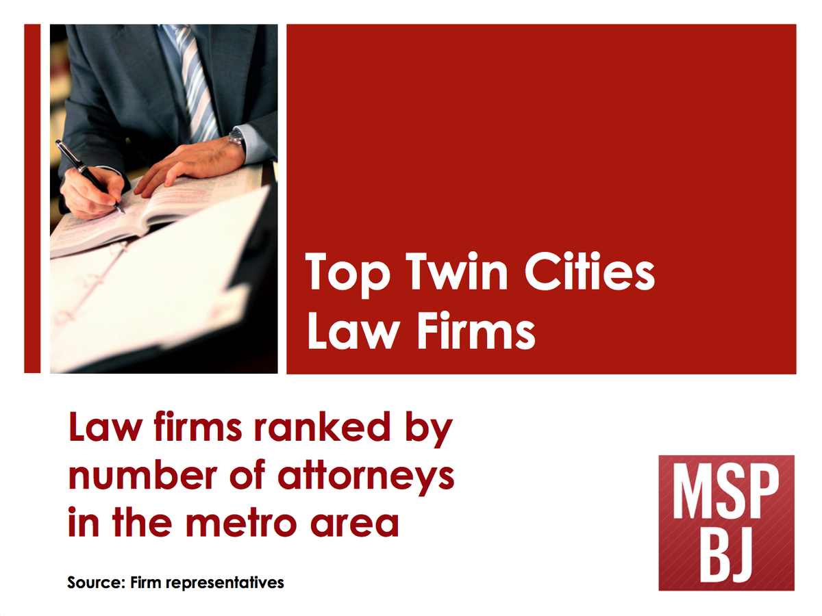 List Leaders Top Twin Cities Law Firms Minneapolis / St. Paul