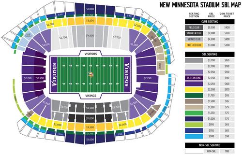 Vikings Season Ticket Price Chart