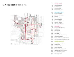 The Downtown San Jose Street Life Plan (DSJSLP) proposes a menu of 29 “a la carte” district-wide projects; it identifies 11 focus areas for these projects: Streets and routes of significant importance to the improvement of Downtown’s public realm.