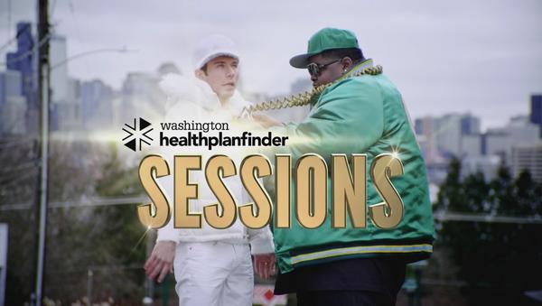 The rap duo featured in the latest ads promoting the Washington state Healthplanfinder.