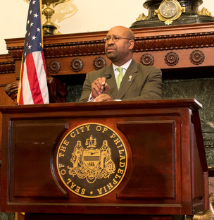 Mayor Michael Nutter delivered his 2015 budget address on Thursday.