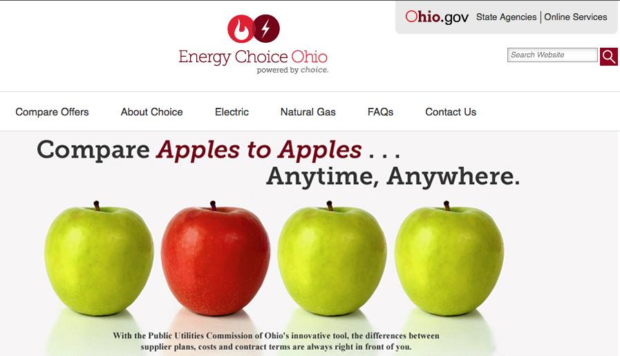 Ohio Natural Gas Apples To Apples Chart