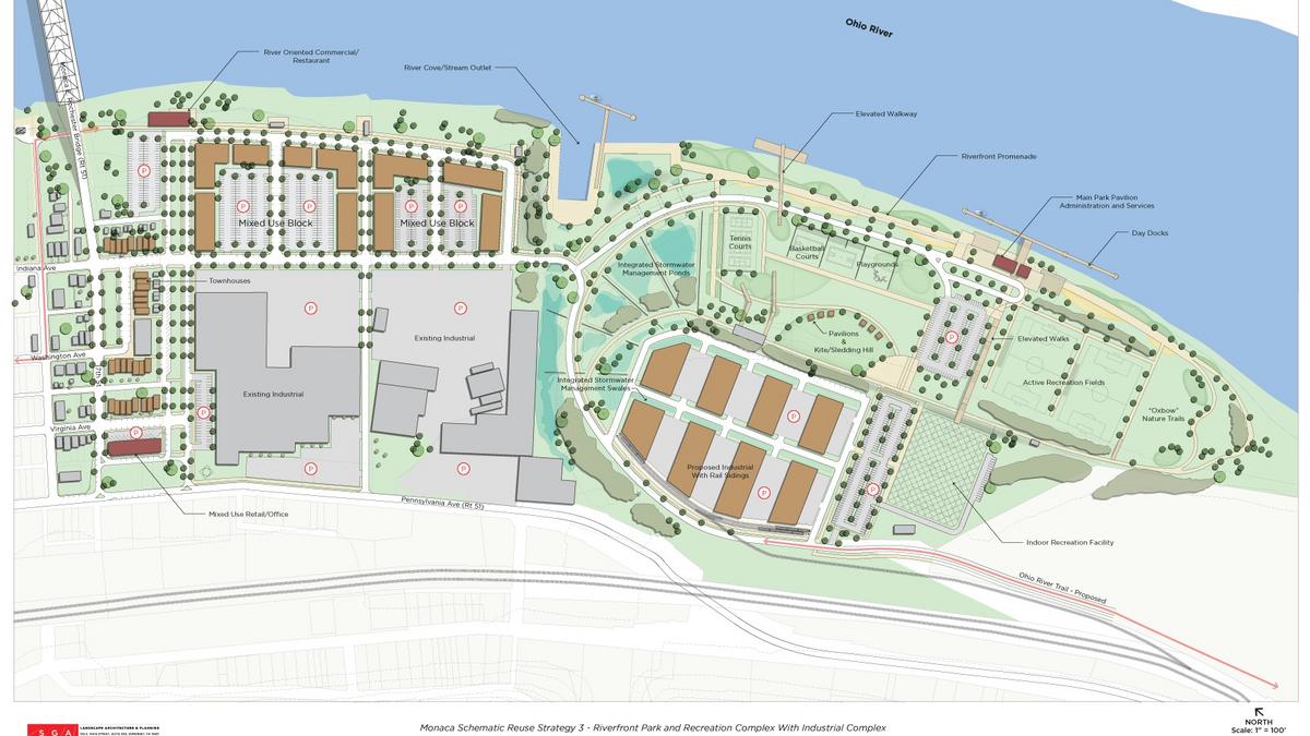 Monaca wants to build gateway project in downtown area Pittsburgh