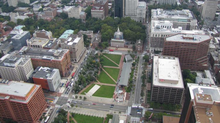 Dow Chemical is leaving behind its offices at the Rohm & Haas building on Independence Mall.