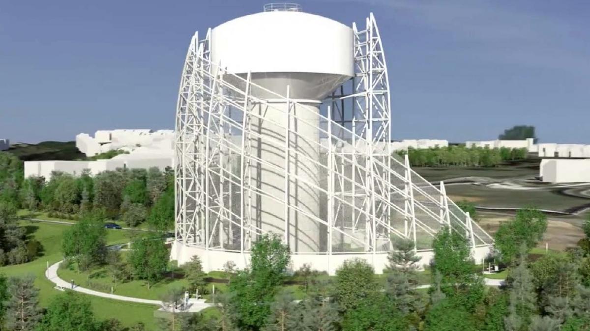 Massive water tower planned for St. E's, but artsy enclosure wins no