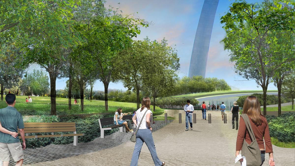 Gateway Arch grounds renovations fall further behind schedule - St. Louis Business Journal