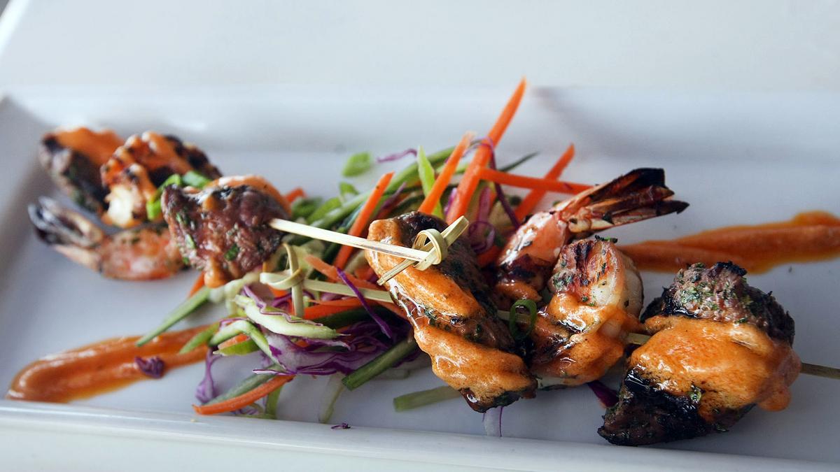 ED MURRIETA Taking in food, view at Crawdads on the River Sacramento