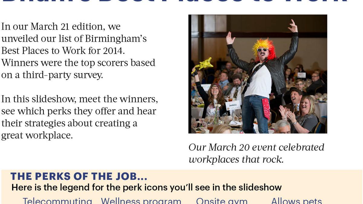 Birmingham's Best Places to Work Birmingham Business Journal