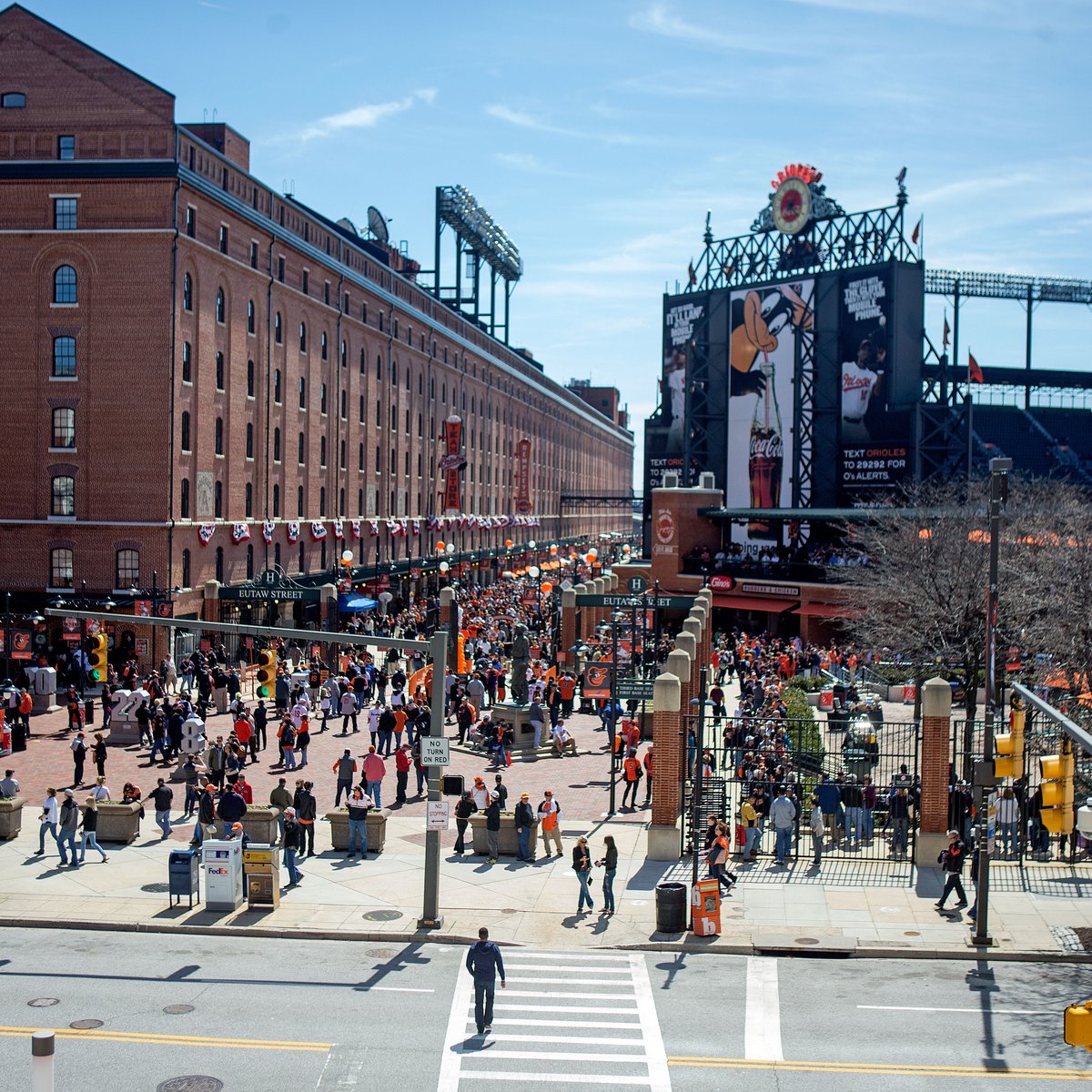 Eutaw Street in Oriole Park at Camden Yards.