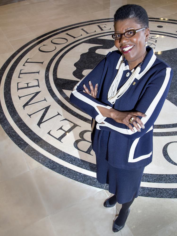 Rosalind Fuse-Hall, president of Bennett College. will step down effective Monday, Aug. 15.