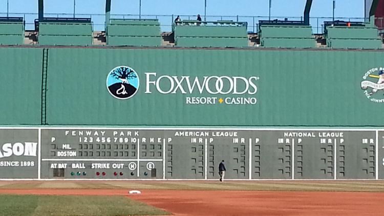 Casino Logo Added To Fenway's Green Monster