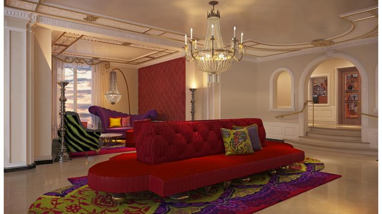 San Francisco S Huntington Hotel Turns Scarlet Under New