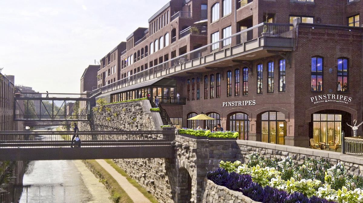 Pinstripes makes Pike & Rose location official Washington Business