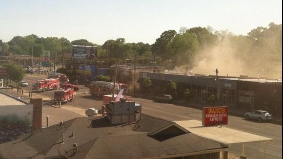 Fire on Highland Strip in East Memphis causes massive damage near ...
