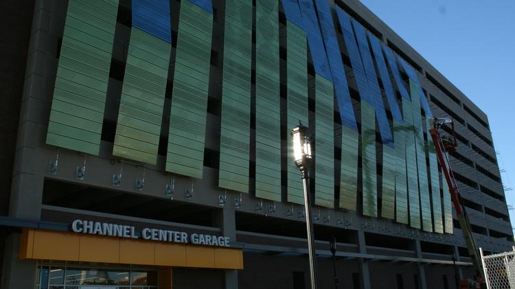 Channel Center Garage Getting New Look Boston Business Journal A Boston Artist Has Been Commissioned To Cover The Channel Center Garage In Seaport District