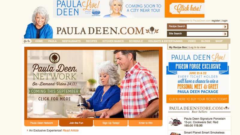 Paula Deen website