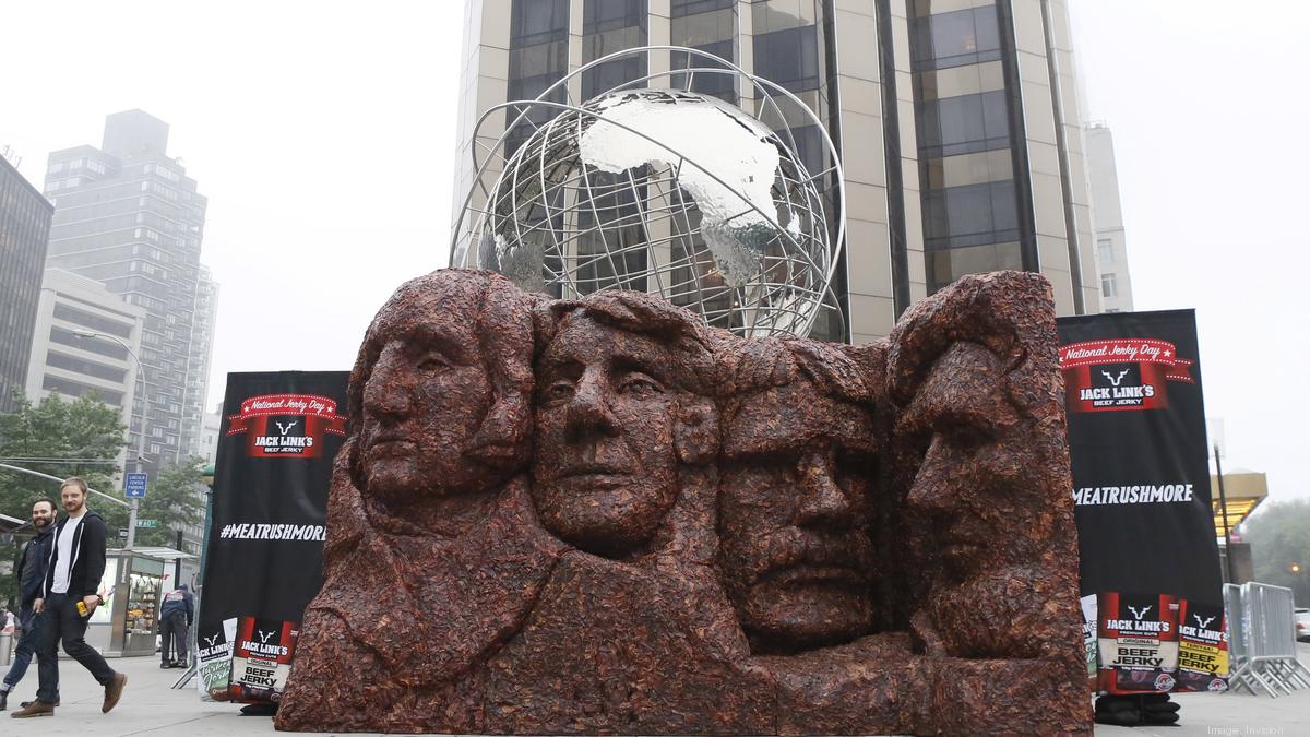 Jack Link's creates "Meat Rushmore" out of 1,600 pounds of jerky