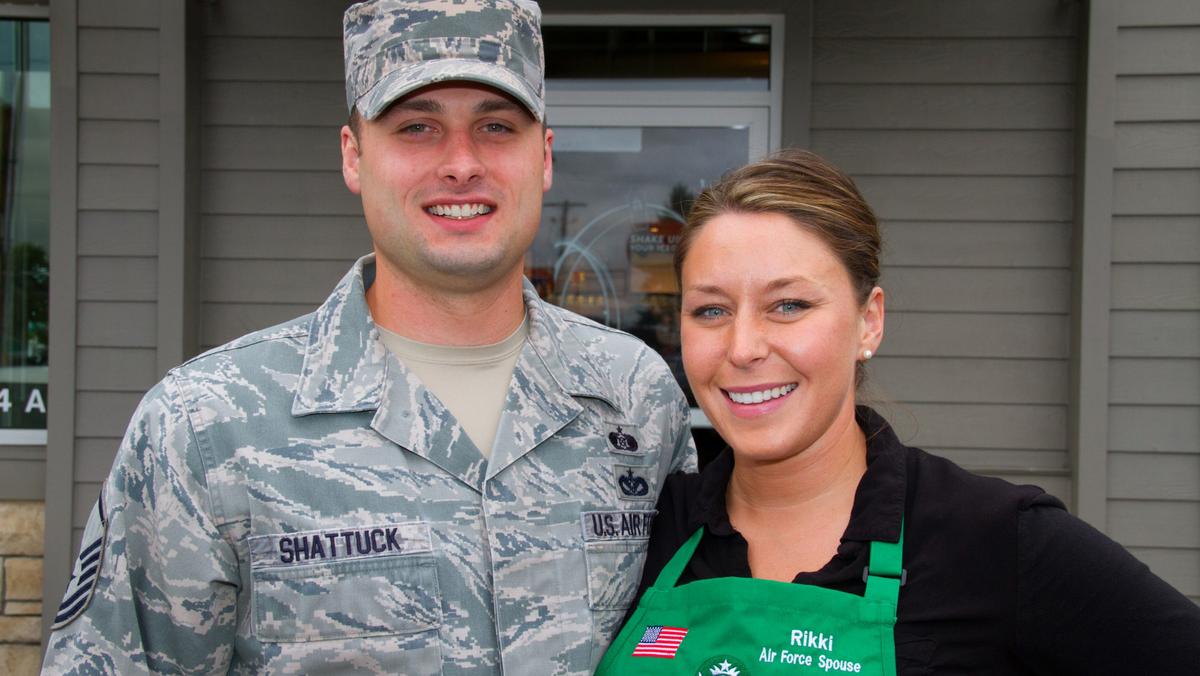 Starbucks gives apron flags to veterans, spouses Puget Sound Business