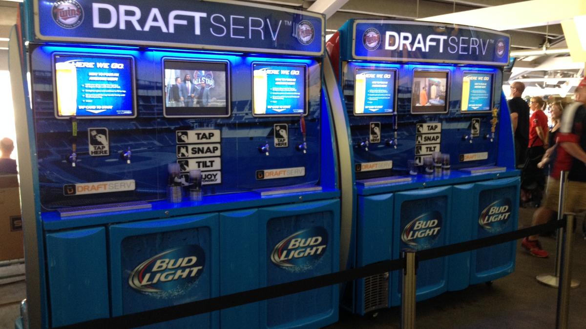 Target Field adds selfserve beer machines Minneapolis / St. Paul