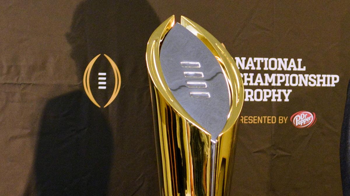 A look at the College Football Playoff trophy - Dallas Business Journal