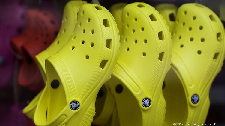 yellow crocs in store