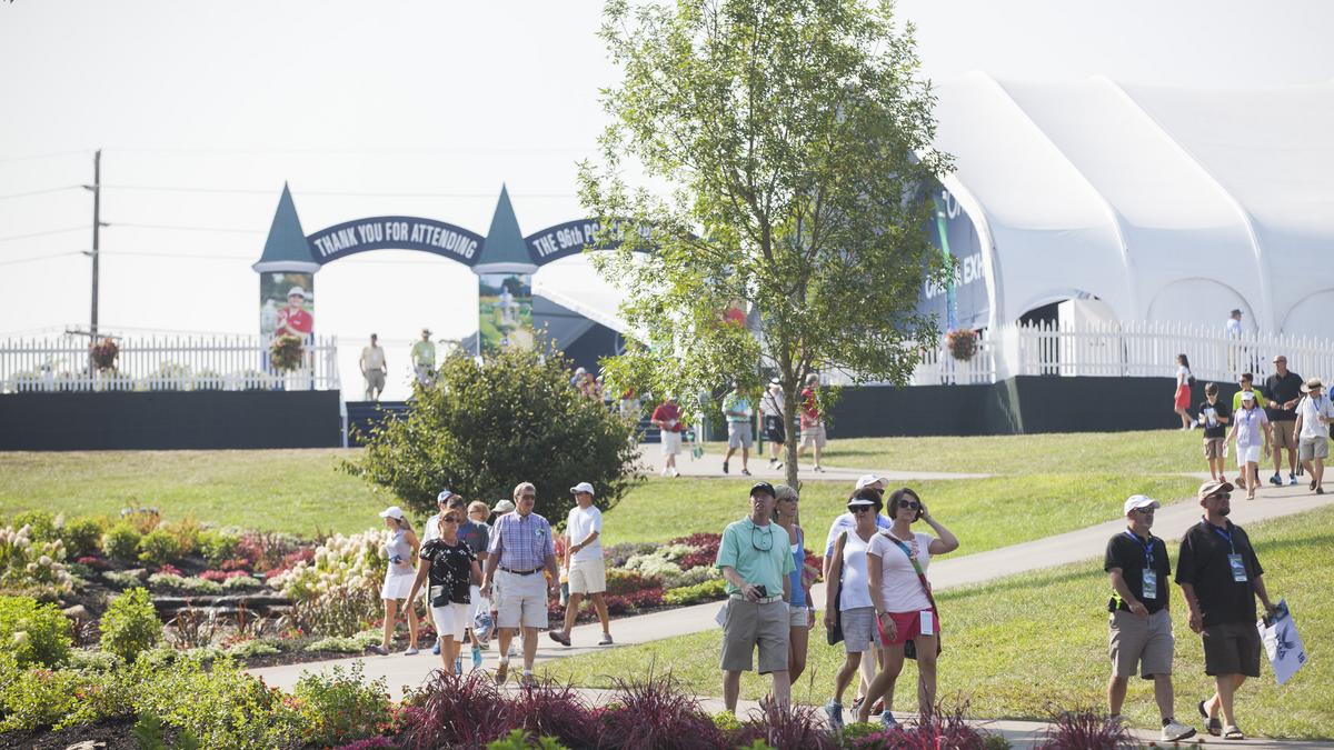 Crowds start to gather at Valhalla as practice rounds begin for PGA Championship Louisville